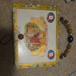 Upcycled Cigar Box Purse - Panthers